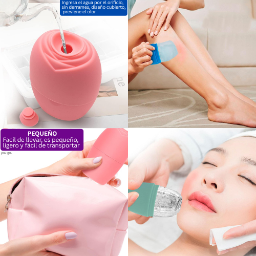 Molde de hielo facial