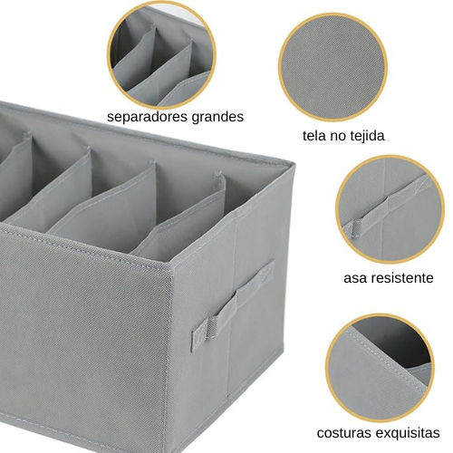 Organizador plegable con 5 divisiones