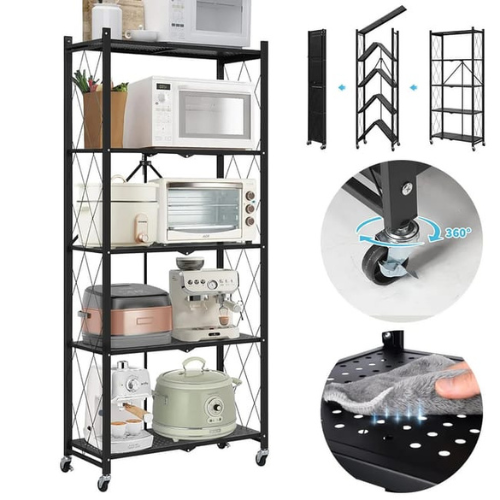 Estante metálico plegable