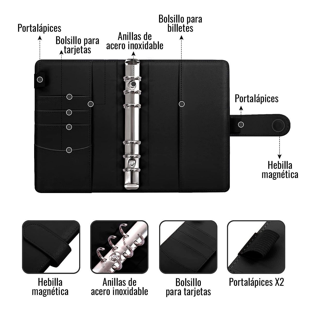 AGENDA ORGANIZADOR DE BILLETES