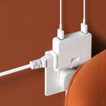 Multi adaptador de enchufe giratorio