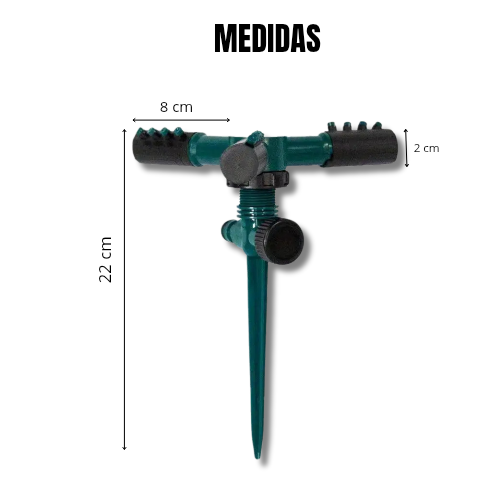 Aspersor de jardín 360°