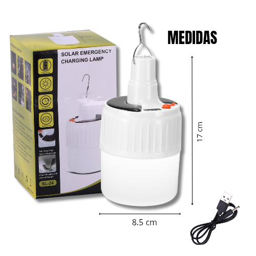 Lámpara de Camping Solar y USB