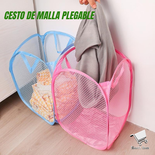 CESTO DE MALLA PLEGABLE