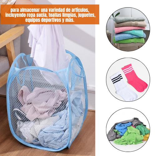 CESTO DE MALLA PLEGABLE