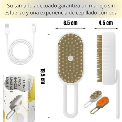 Cepillo Eléctrico de Vapor para Mascotas