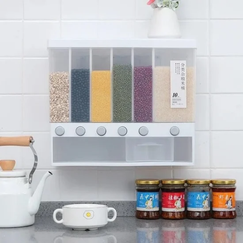 Dispensador de granos y arroz