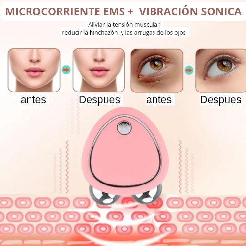 Rodillo facial microcorrientes