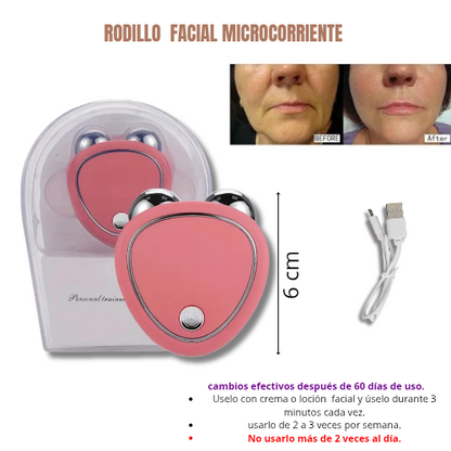 Rodillo facial microcorrientes