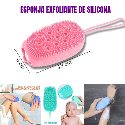 Esponja de silicona exfoliante