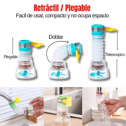 Mini cabezal de grifo expandible