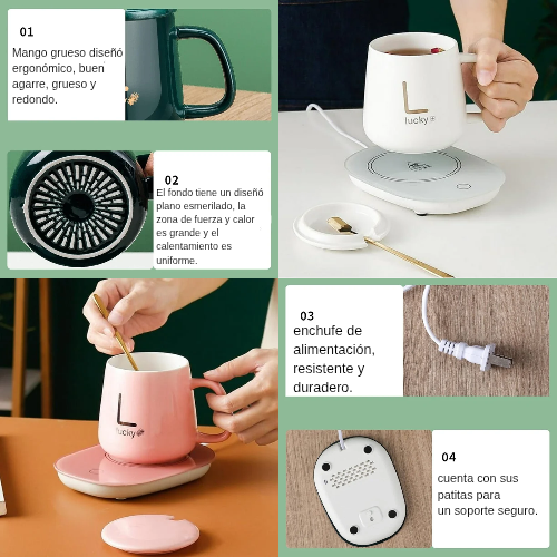 TAZA CON BASE PARA CALENTAR