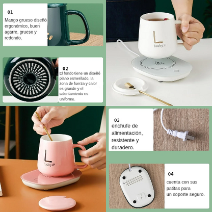 TAZA CON BASE PARA CALENTAR