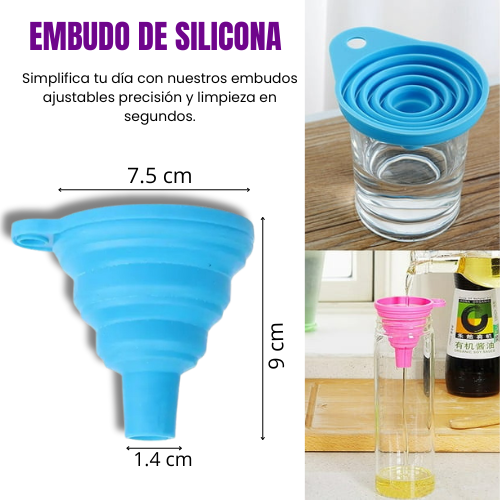 Embudo de silicona