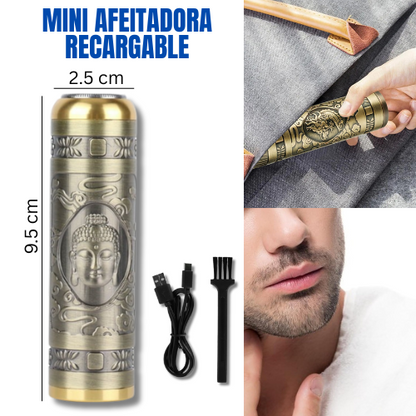 MINI AFEITADORA RECARGABLE PORTÁTIL