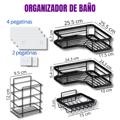 Organizador de baño