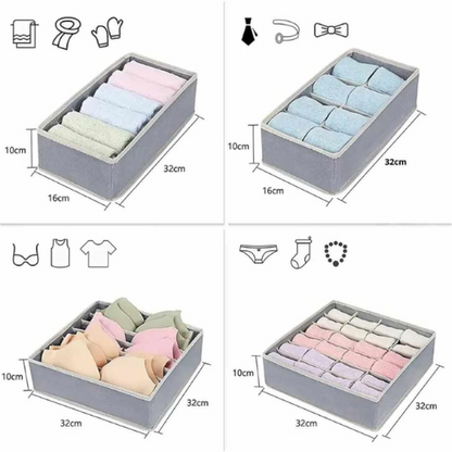 Set de 4 piezas organizador de ropa interior