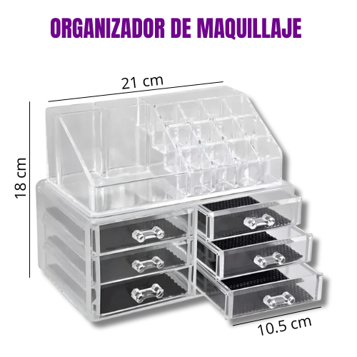 organizador de maquillaje acrílico