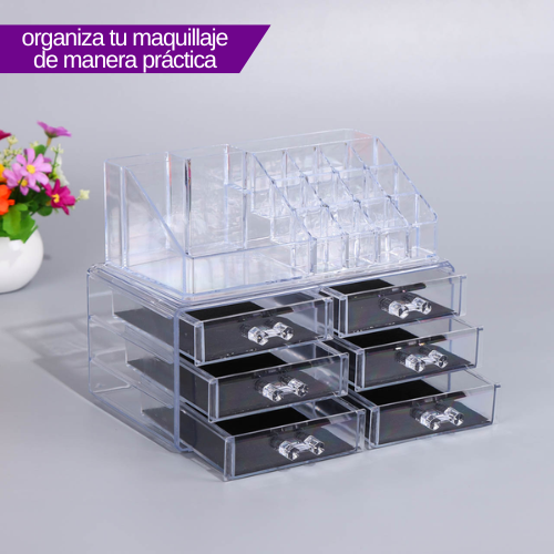 organizador de maquillaje acrílico