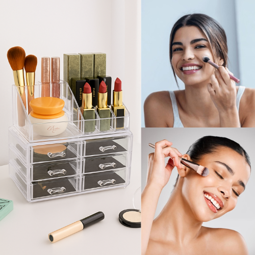 organizador de maquillaje acrílico