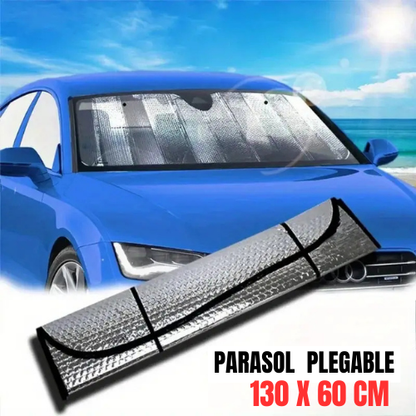 Tapa sol plateado de parabrisas