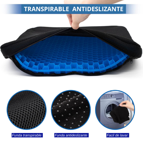 Cojín de gel siliconado de asiento