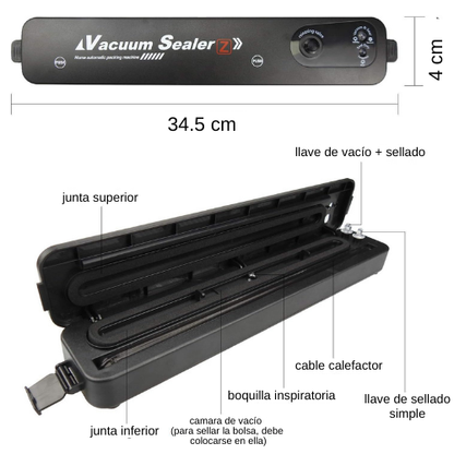 Sellador de bolsas eléctrico