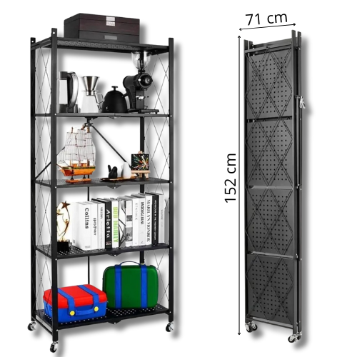 Estante metálico plegable