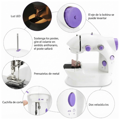 MINI MÁQUINA DE COSTURA PORTÁTIL