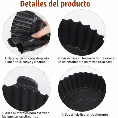 SET 6 DE MOLDES DE SILICONA