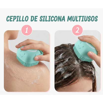 Cepillo de silicón con dispensador