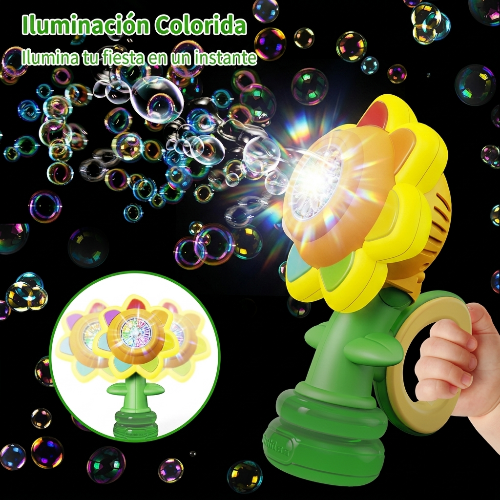Girasol mágico de burbujas
