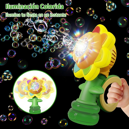 Girasol mágico de burbujas