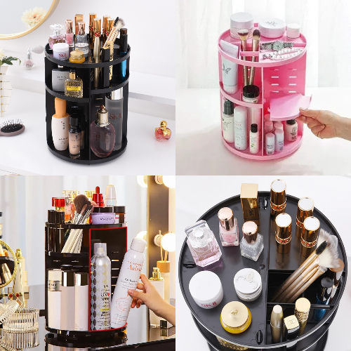 Organizador de maquillaje giratorio 360 °