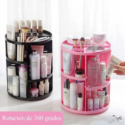 Organizador de maquillaje giratorio 360 °