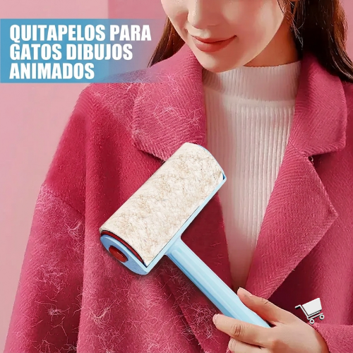 SACA PELUSA CON MANGO - Modelo gatito