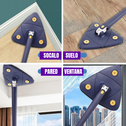 Trapeador triángular 360°