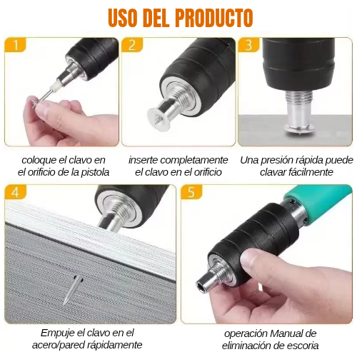 Pistola a presión de clavos
