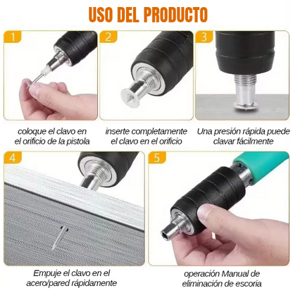 Pistola a presión de clavos