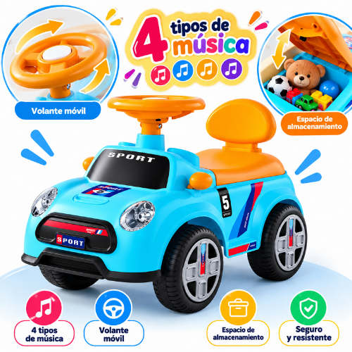 Auto deportivo de niños