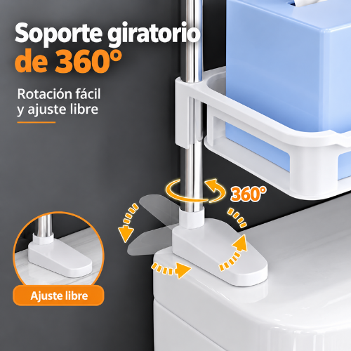 Organizador de baño de 2 niveles