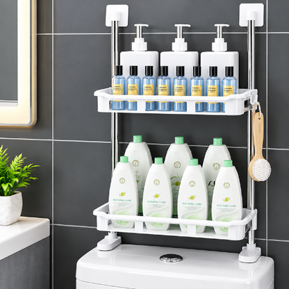 Organizador de baño de 2 niveles