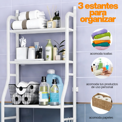 Estante organizador de baño