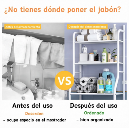 Estante organizador de baño