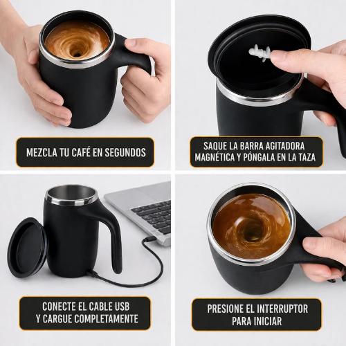 Taza Mezcladora Magnética