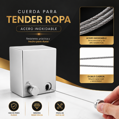 Tendedero retractil