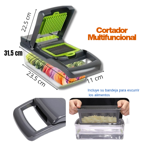 Cortador multifuncional de verduras