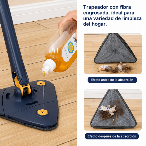 Trapeador triángular 360°
