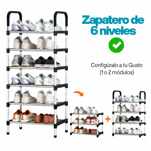 Zapatero de 6 niveles