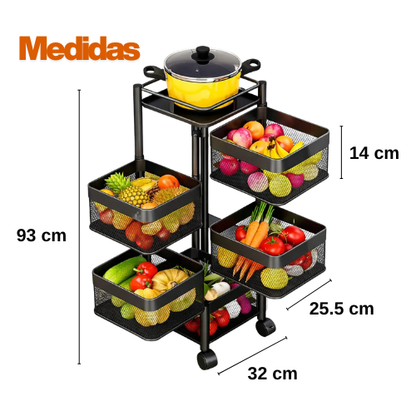 Organizador de frutas cuadrado